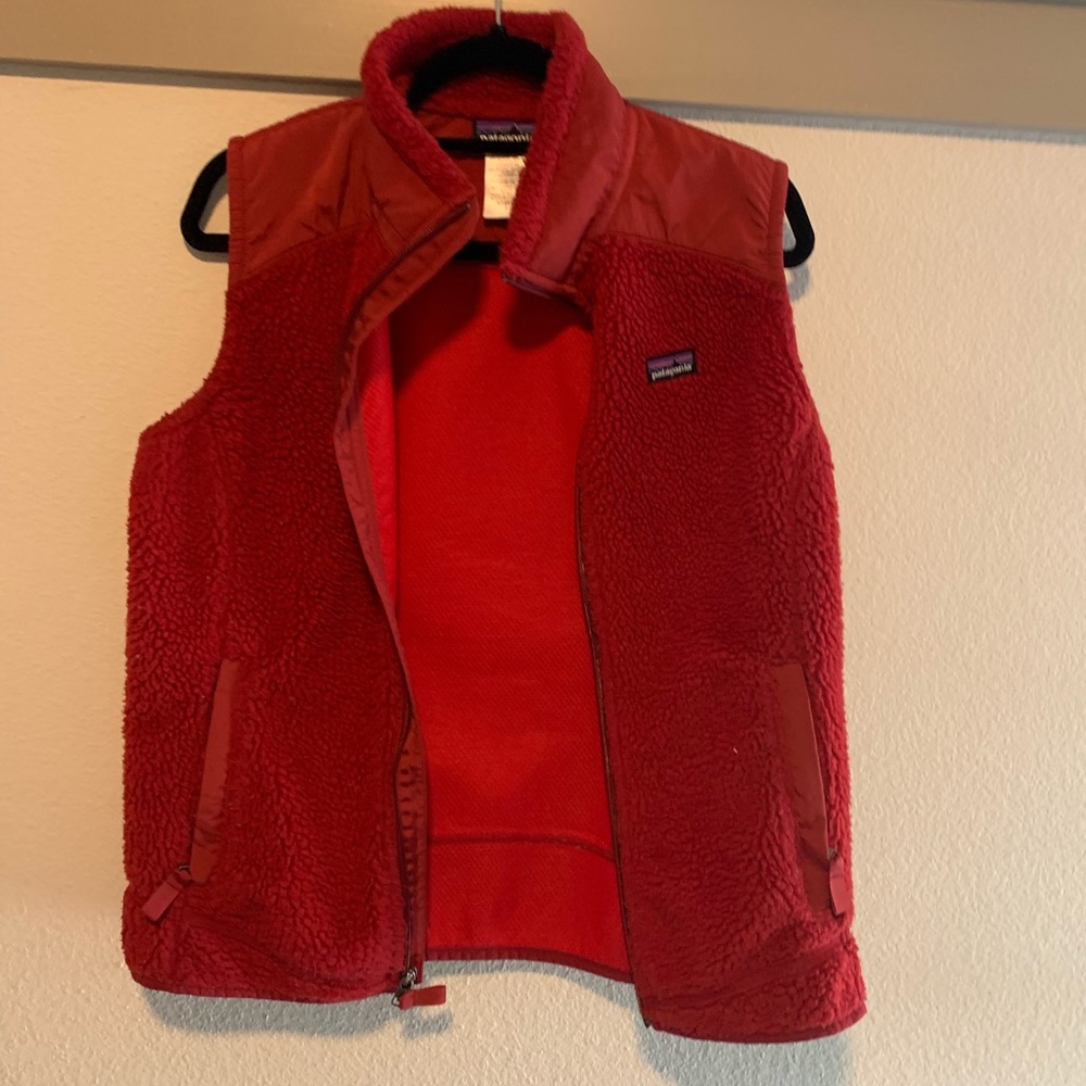 Patagonia Red Wool Vest